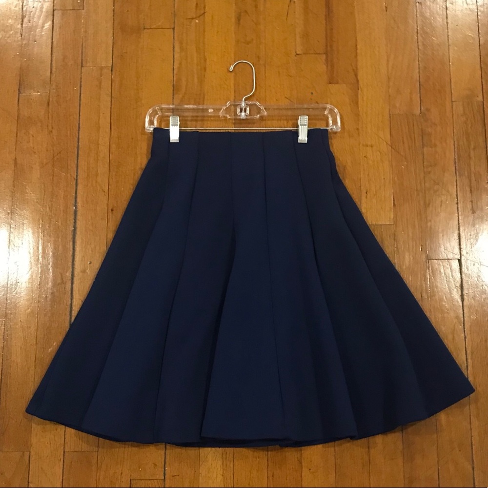 Blue Flare Scuba Circle Skirt